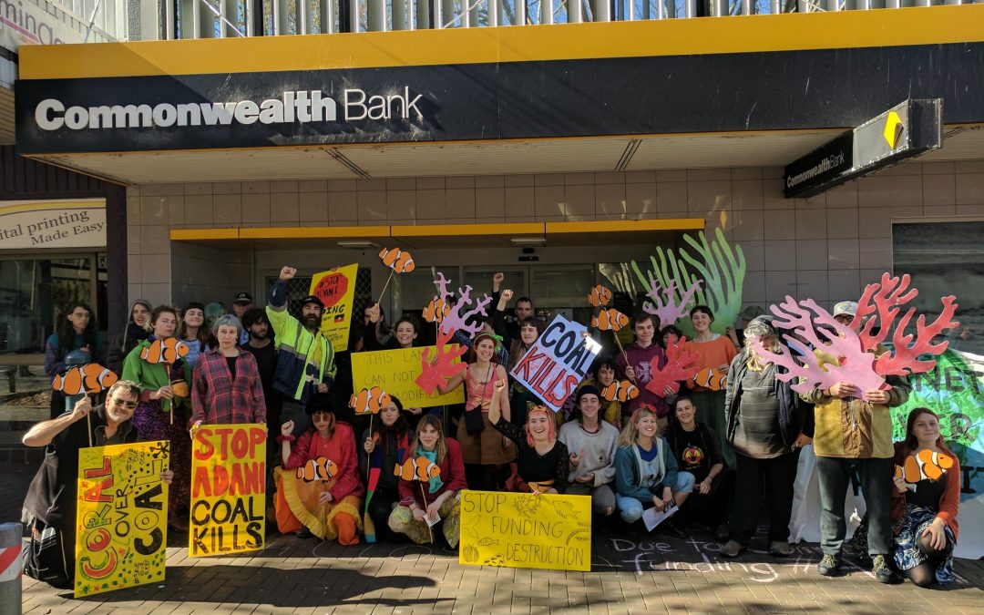 #StopAdani actions shut down Commbank branches over Newcastle