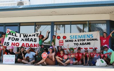 Three Mackay based Adani contractors disrupted by climate activists