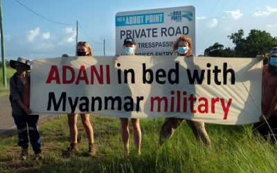 Activists condemn Adani’s links to Myanmar military regime